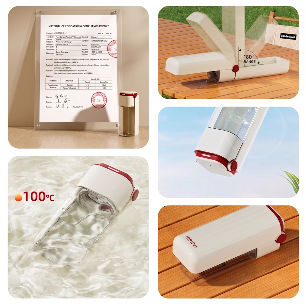 Mino Bottle™ - Botella de Agua Portátil y Plegable para Mascotas