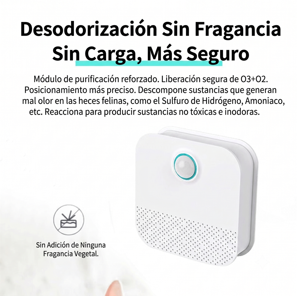 Mino Pure™ - Eliminador de Olores e Ionizador Automático para Mascotas