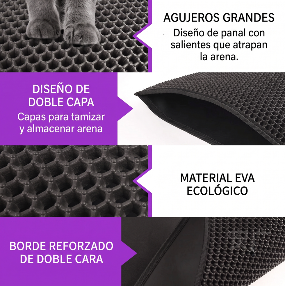 Mino Mat™ - Dual-Layer Cat Litter Mat