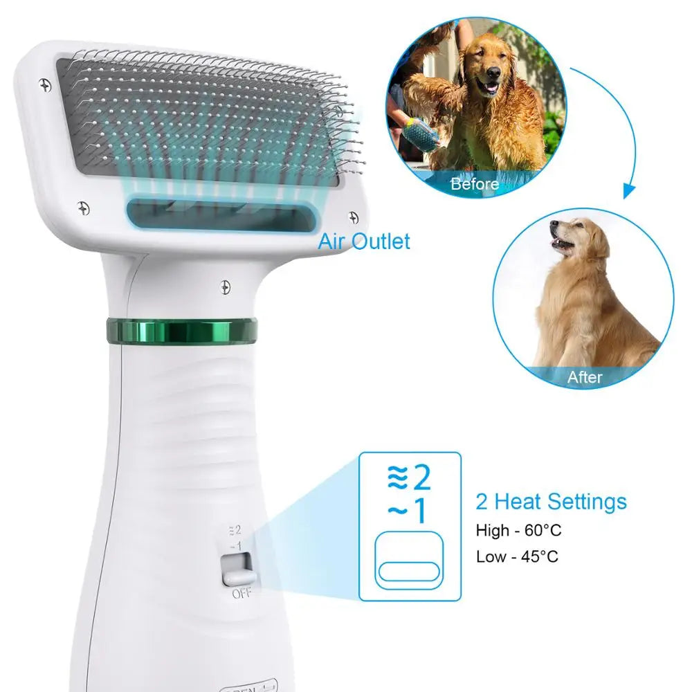 Mino Dry™ - 2-in-1 Pet Grooming Dryer and Brush