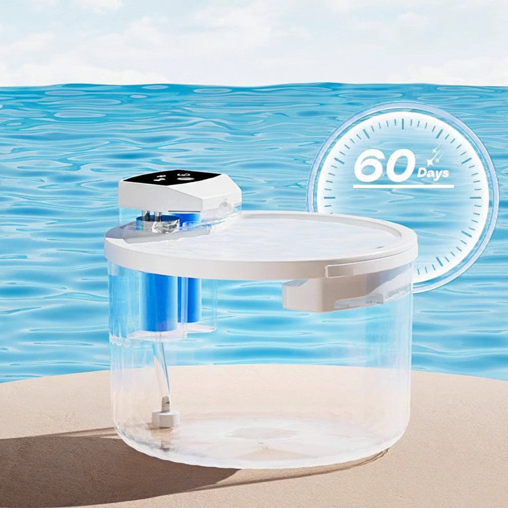 Mino Fountain™ - Fuente de Agua Inteligente Inalámbrica con Esterilización UV