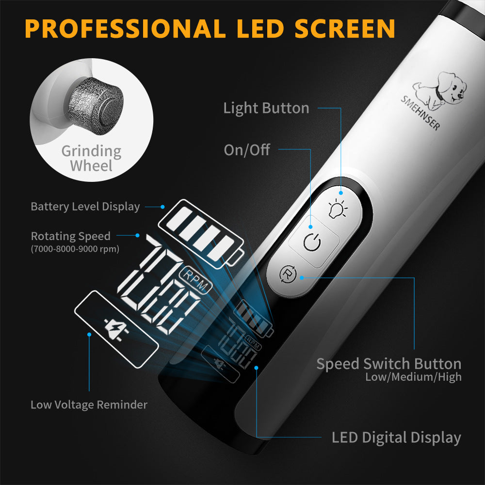 Mino Trim™ - Pulidor y Cortauñas Eléctrico Inteligente con Pantalla LED