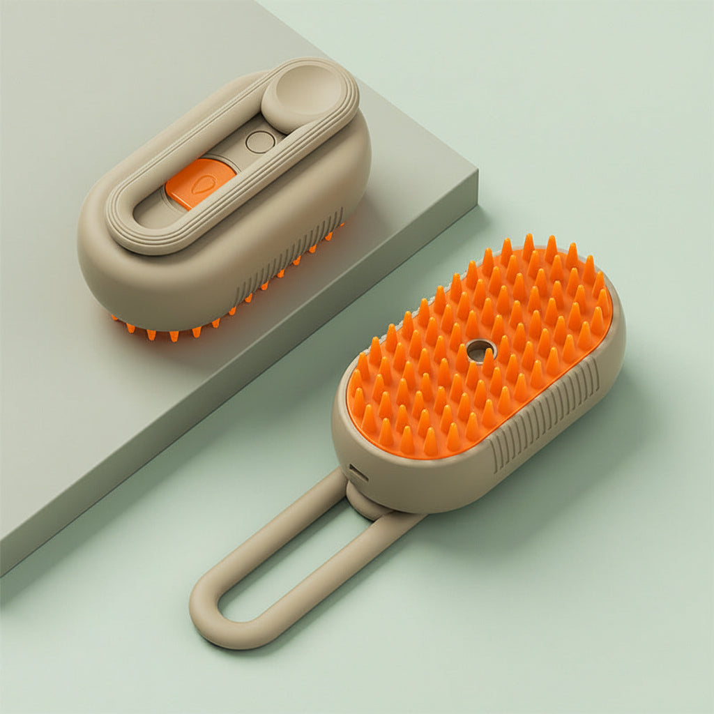 Mino Brush™ - Pet Wet Steam De-Shedding Brush